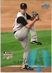 2008 Upper Deck #345 Dave Davidson RC Pittsburgh Pirates